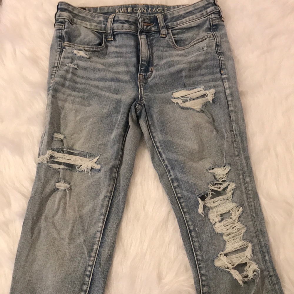 American eagle light wash skinny jeans